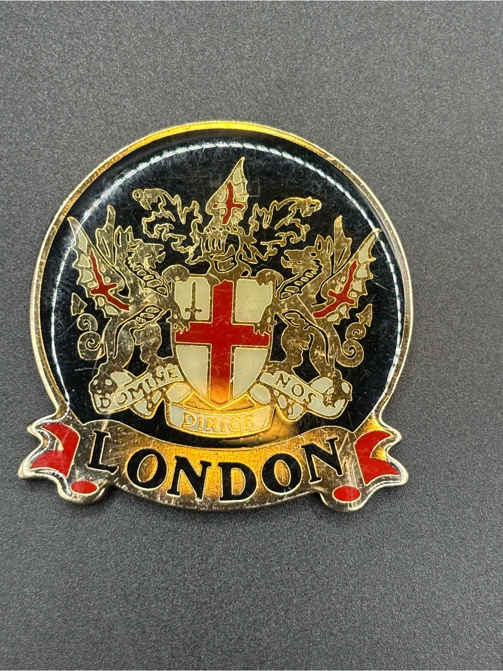 London England Magnet Travel Souvenir Coat of Arms Lambert Metal
